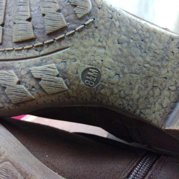 Size 8.5 Matisse Brown Swell Saddle Faux Zipper boot - Picture 10 of 10